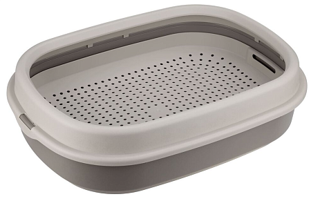 Купить homecat frost touch туалет для кошек с низким бортом и сеткой капучино