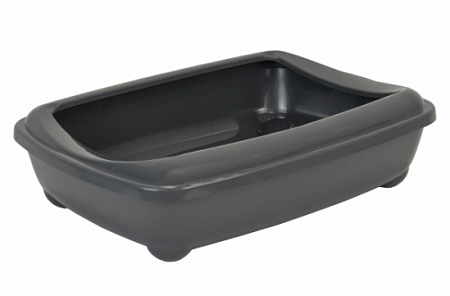 Купить yami-yami Туалет для кошек породы Мейн-кун глубокий, большой (под наполнитель), серый