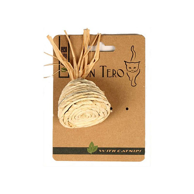 Мон Теро игрушка ЭКО для кошки "Пирамидка" с кошачьей мятой (бежевая)