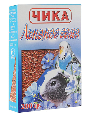 ЧИКА Сухой корм для птиц ,льняное семя