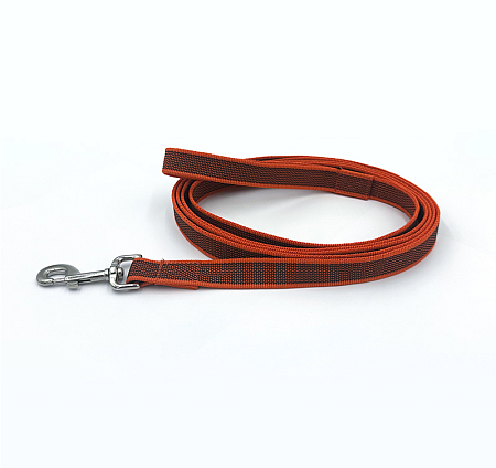 Купить zooexpress let`s walk поводок капроновый с латексом для собак, оранжевый