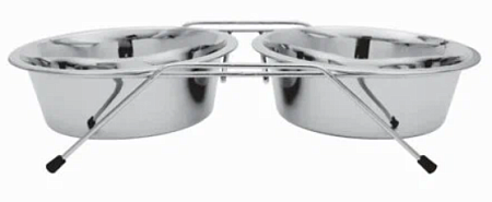 Купить homepet rack миска металлическая двойная на подставке для собак и кошек