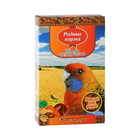 Купить Родные корма Стандарт Сухой корм для для средних попугаев