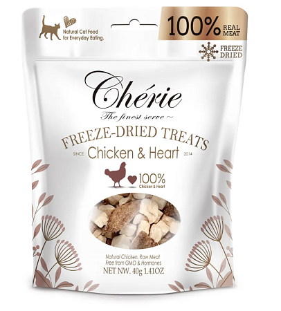 Купить pettric Лакомства для кошек сублимированная Курица и куриное сердечко