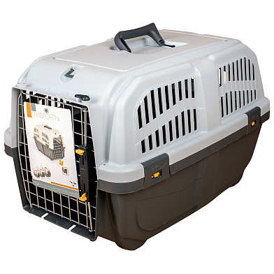 MPS переноска SKUDO 4 68х48х51h см с металлической дверцей с замком серая