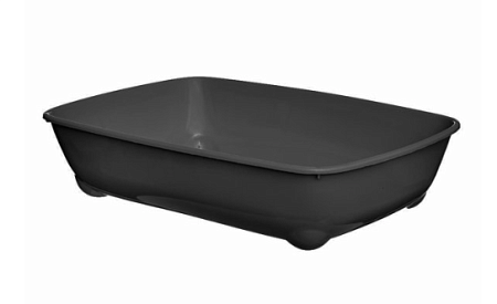Купить yami-yami Лоток для кошек глубокий, большой, черный