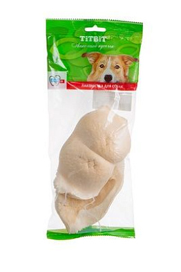 TiTBiT лакомство для собак губы говяжьи - мягкая упаковка  2шт. - 0221