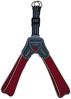 Cortina (Coralpina) мягкая шлейка для собак "Супер Комфорт", винный