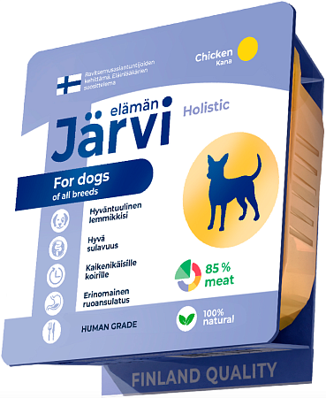 Купить jarvi влажный корм мясной паштет с курицей для собак всех пород (ламистер)