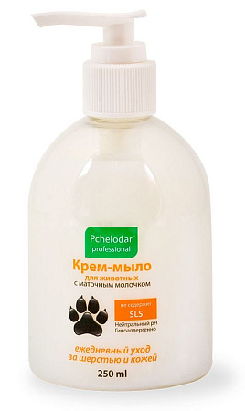Купить pchelodar Крем-мыло для лап для кошек и собак с маточным молоком