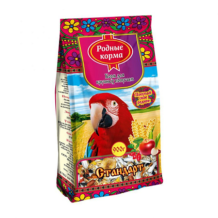 Купить Родные корма Стандарт Сухой корм для крупных попугаев
