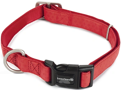 Beeztees Macleather Ошейник нейлоновый для собак искуственная кожа красный