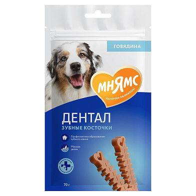 Мнямс DENTAL лакомство для собак Зубные косточки