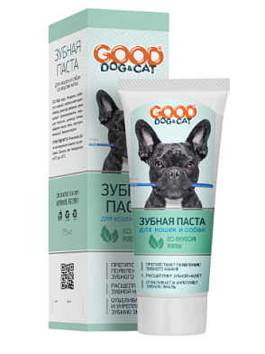 Good Dog&Cat Зубная паста для Кошек и Собак со вкусом мяты		