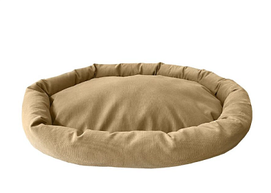 HOMEPET Микровелюр Golden stone лежак горчичный для собак и кошек