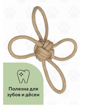 Купить bow wow игрушка для собак игрушка канатная цветок