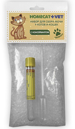 Купить homecat vet набор для сбора мочи у котов и кошек с консервантом