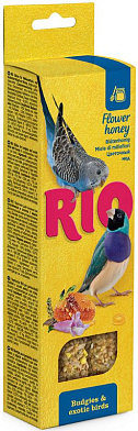 Рио лакомство  для волнистых попугаев и экзотов Палочки с медом коробка