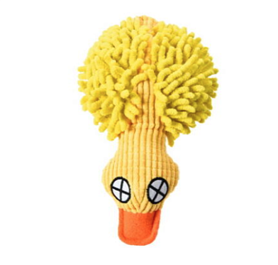 HOMEPET Premium игрушка для собак утенок с пищалкой плюш