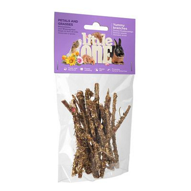 Little One лакомство Ветви c лепестками и травами для всех видов грызунов