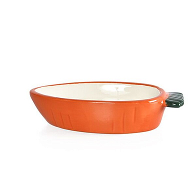 Homepet миска для мелких грызунов морковка керамическая