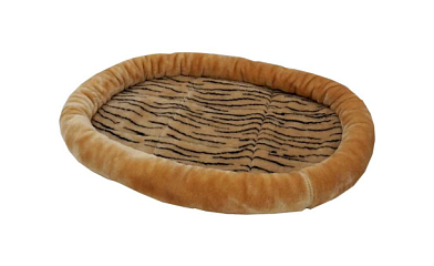 ZOOexpress Матрац овальный с бортиком для кошек и собак, мех
