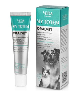 Веда MY TOTEM ORALVET гель для зубов и полости рта собак и кошек