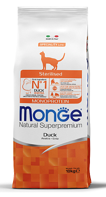 Monge Cat Speciality Line Monoprotein Sterilised Сухой корм для стерилизованных кошек из утки