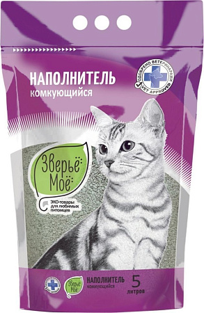 Купить Зверье Мое Комкующийся наполнитель для кошек
