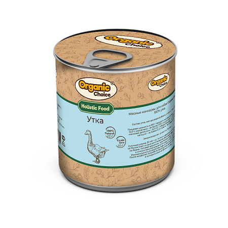 Купить organic Сhoice консервы 100 % утка для собак