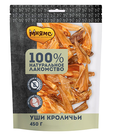 Купить Мнямс На каждый день лакомство для собак Уши кроличьи