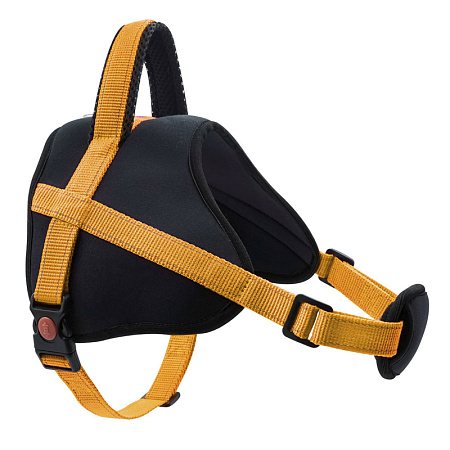 Купить zooexpress fresh line шлейка с ручкой для собак, апельсиновая