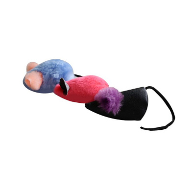 ZOOexpress игрушка для кошек Мышь иск.мех/иск.кожа 