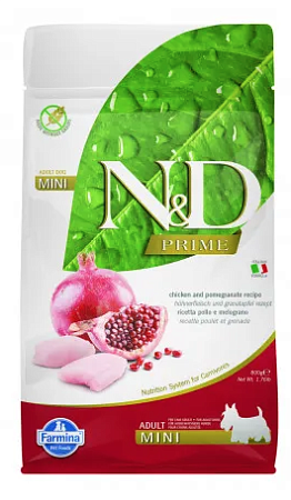 Купить farmina n&d dog chicken & pomegranate adult mini сухой беззерновой корм для взрослых собак мелких пород с курицей и гранатом