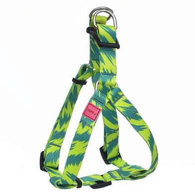 Tappi Эвейк амуниция шлейка из стропы для собак, зеленая