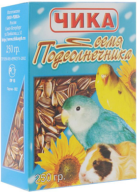 Чика лакомство Семя подсолнечника для животных