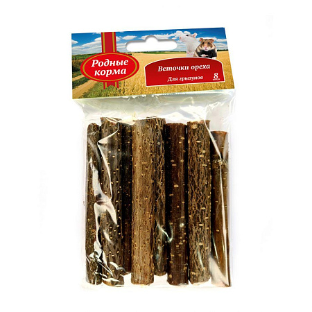 Купить Родные корма лакомство веточки ореха для грызунов