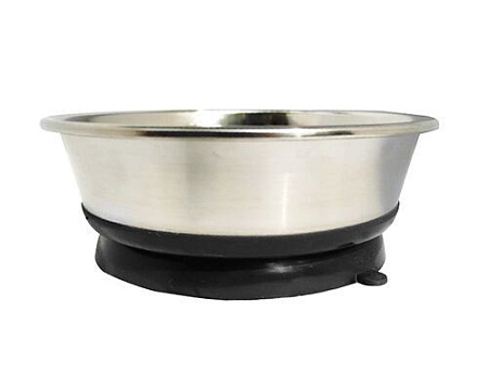 Купить homepet premium миска металлическая на черной силиконовой подставке с присоской для собак и кошек