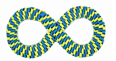 WOGY Игрушка для собак "Восьмерка плетеная"