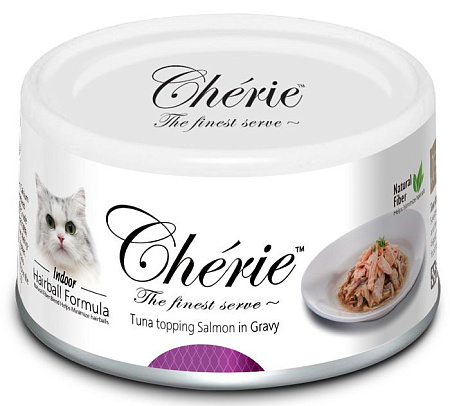 Купить pettric cherie hairball control консервы для кошек тунец с лососем в подливе
