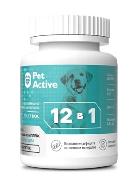 BioPetActive мультивитаминный комплекс для собак всех пород 12 в 1