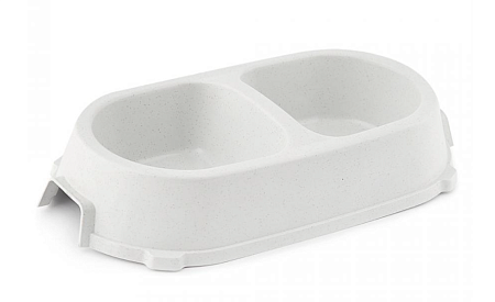 Купить favorite Миска для кошек и собак двойная нескользящая пластиковая мраморная