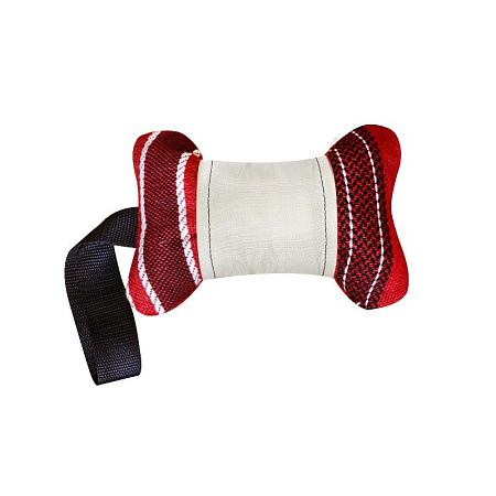 Купить zooexpress игрушка для собак кость с ручкой текстиль