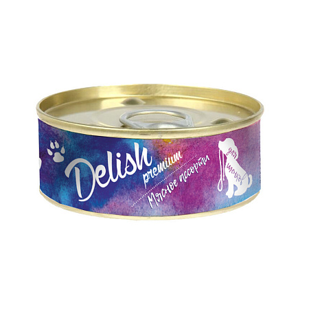 Купить delish premium консервы для щенков мясное ассорти