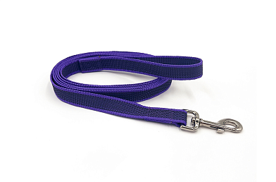 ZOOexpress Let`s Walk поводок капроновый с латексом для собак, фиолетовый