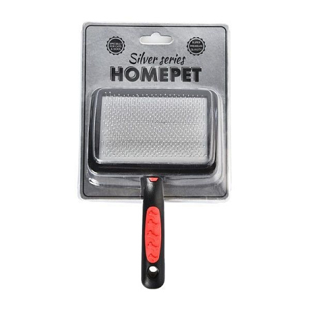 Купить homepet silver series пуходерка пластиковая с каплей для собак и кошек