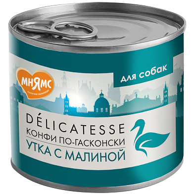 Мнямс консервы для собак всех пород "Конфи по-гасконски" (утка с малиной)