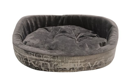 Купить homepet plush №1 диванчик лежанка графит для собак и кошек
