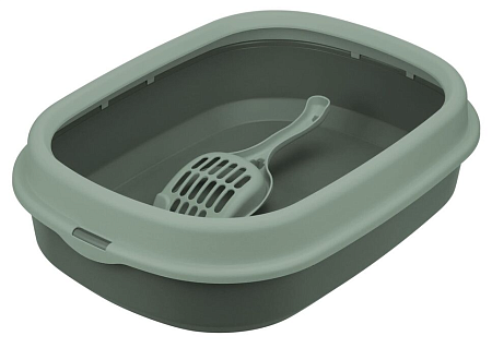 Купить homecat frost touch туалет для кошек с низким бортом и совком нефритовый