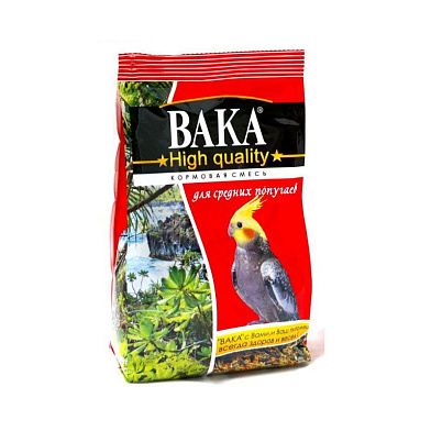 Вака High Quality сухой корм для средних попугаев
